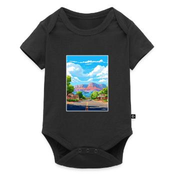 Springdale Utah Posters Vintage Travel Poster WPA - Baby Premium short-sleeve bodysuit - black - Front