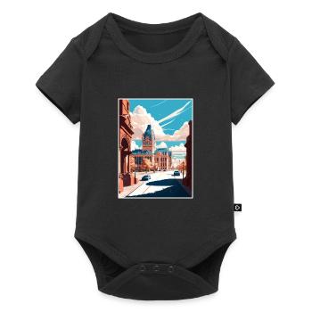 Syracuse New York State Vintage Travel Poster WPA - Baby Premium short-sleeve bodysuit - black - Front