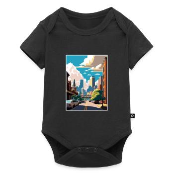 Pittsburgh Pennsylvania Vintage Travel Poster WPA - Baby Premium short-sleeve bodysuit - black - Front