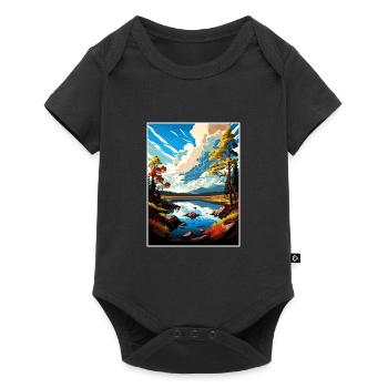 Fool Hollow Lake Arizona Vintage Travel Poster WPA - Body à manches courtes Premium Bébé - noir - Devant