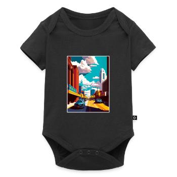 Rochester New York State Vintage Travel Poster WPA - Baby Premium short-sleeve bodysuit - black - Front