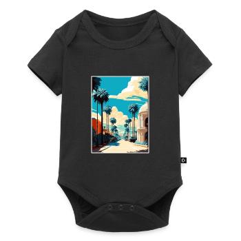 Beverly Hills California Vintage Travel Poster WPA - Baby Premium short-sleeve bodysuit - black - Front