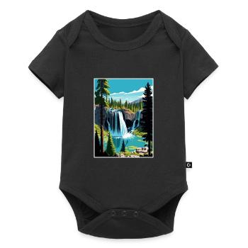Rainbow Falls California Vintage Travel Poster WPA - Baby Premium short-sleeve bodysuit - black - Front