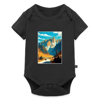 Mount Whitney California Vintage Travel Poster WPA - Baby Premium short-sleeve bodysuit - black - Front