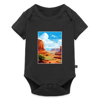 Parc national de Canyonlands Affiche de voyage Vintage - Body à manches courtes Premium Bébé - noir - Devant