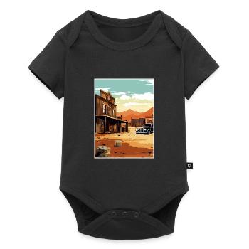 Goldfield Ghost Town Nevada Vintage Travel Poster - Baby Premium short-sleeve bodysuit - black - Front