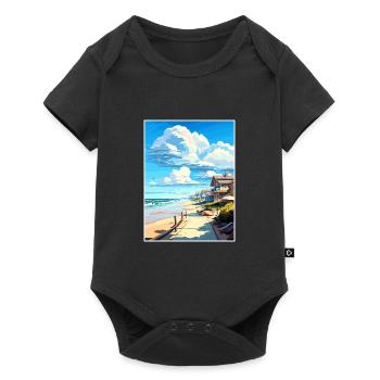 Salt Creek Beach California Vintage Travel Poster - Baby Premium short-sleeve bodysuit - black - Front
