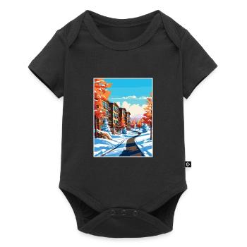 Seven Springs Resort Pennsylvania Reiseposter - Baby Premium Kurzarmbody - Schwarz - Vorne