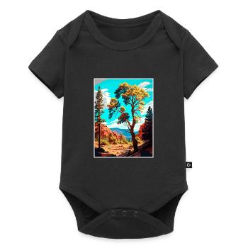 Coconino National Forest Arizona Travel Poster - Baby Premium short-sleeve bodysuit - black - Front