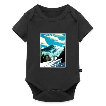 Whiteface Mountain New York State Travel Poster - Baby Premium short-sleeve bodysuit - black - Front