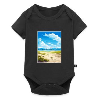 Parc national de la vallée de Kobuk Alaska affiche de voyage - Body à manches courtes Premium Bébé - noir - Devant