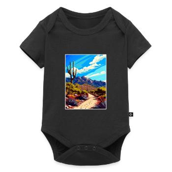 Catalina State Park Arizona Affiche de voyage Vintage - Body à manches courtes Premium Bébé - noir - Devant