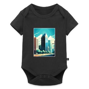 Fresno California Cali Vintage Travel Poster WPA - Baby Premium short-sleeve bodysuit - black - Front