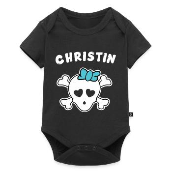 Pirate Christin Design pour les filles et les femmes - Body à manches courtes Premium Bébé - noir - Devant