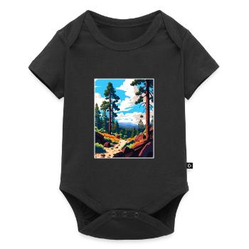 Cleveland National Forest Vintage Travel Poster - Baby Premium short-sleeve bodysuit - black - Front