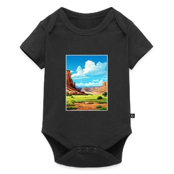 Capitol Reef National Park Vintage Travel Poster - Baby Premium short-sleeve bodysuit - black - Front