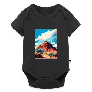 Camelback Mountain Arizona Vintage Travel Poster - Baby Premium short-sleeve bodysuit - black - Front