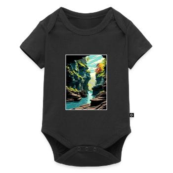 Watkins Glen State Park New York Affiche de voyage - Body à manches courtes Premium Bébé - noir - Devant