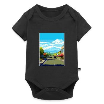 San Jose Californie Vintage voyage affiche Souvenir - Body à manches courtes Premium Bébé - noir - Devant