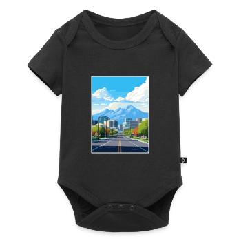 Salt Lake Utah Vintage voyage affiche WPA Souvenir - Body à manches courtes Premium Bébé - noir - Devant