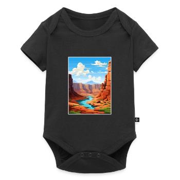 Vernal Utah Posters Vintage Travel Poster Souvenir - Baby Premium short-sleeve bodysuit - black - Front