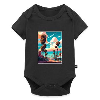 Santa Ana Kalifornien Vintage Reiseposter WPA Kunst - Baby Premium Kurzarmbody - Schwarz - Vorne