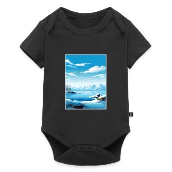 North Pole Alaska Vintage Travel Poster Souvenir - Baby Premium short-sleeve bodysuit - black - Front