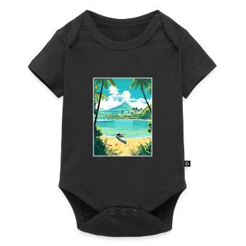 Kailua Hawaii Vintage voyage affiche WPA Souvenir - Body à manches courtes Premium Bébé - noir - Devant