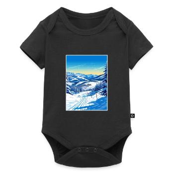 Deer Valley Utah Vintage voyage affiche Souvenir - Body à manches courtes Premium Bébé - noir - Devant