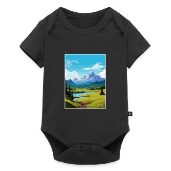 Chugach Alaska Vintage Travel Poster WPA Souvenir - Baby Premium short-sleeve bodysuit - black - Front