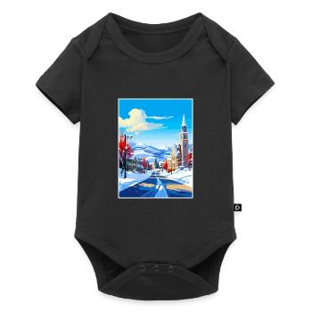 Park Utah Vintage Voyage Poster WPA Souvenir - Body à manches courtes Premium Bébé - noir - Devant