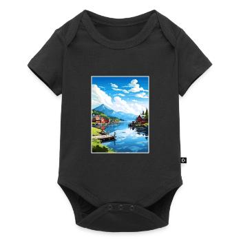 Wrangell Alaska Vintage Travel Poster WPA Souvenir - Baby Premium short-sleeve bodysuit - black - Front
