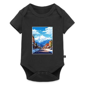 Brian Head Utah Vintage voyage affiche WPA Souvenir - Body à manches courtes Premium Bébé - noir - Devant