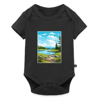 Soldotna Alaska Vintage Travel Poster WPA Souvenir - Baby Premium short-sleeve bodysuit - black - Front