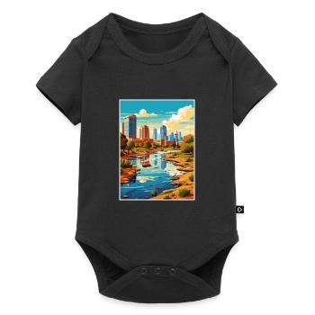 Phoenix Arizona Vintage voyage affiche WPA Souvenir - Body à manches courtes Premium Bébé - noir - Devant