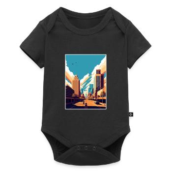 Phoenix Arizona Vintage Reiseposter WPA Souvenir - Baby Premium Kurzarmbody - Schwarz - Vorne