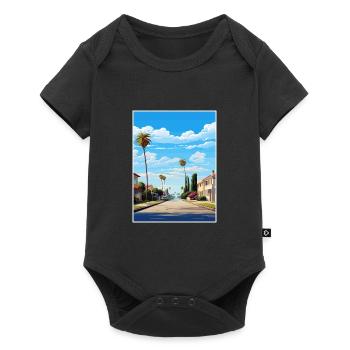 Ventura Californie Vintage voyage affiche Souvenir - Body à manches courtes Premium Bébé - noir - Devant