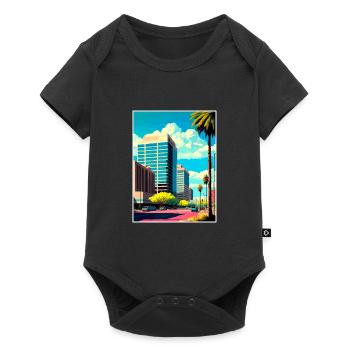Glendale Arizona Vintage voyage affiche Souvenir - Body à manches courtes Premium Bébé - noir - Devant