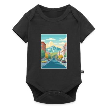 Provo Utah Posters Vintage Travel Poster Souvenir - Baby Premium short-sleeve bodysuit - black - Front
