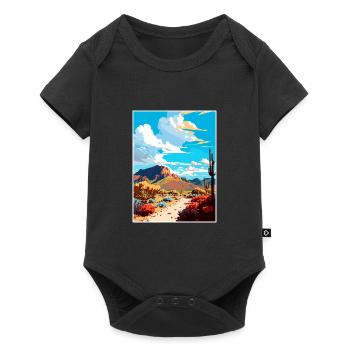Vallée d’Oro Arizona Vintage voyage affiche Souvenir - Body à manches courtes Premium Bébé - noir - Devant