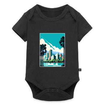 Oakland California Vintage Travel Poster Souvenir - Baby Premium short-sleeve bodysuit - black - Front