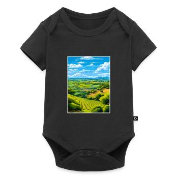 Adelaide Hills Australie Vintage voyage affiche WPA - Body à manches courtes Premium Bébé - noir - Devant