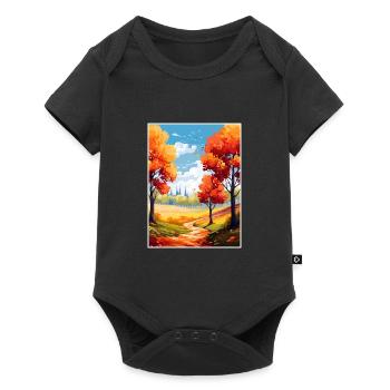 Adelaide Hills Australie Vintage voyage affiche WPA - Body à manches courtes Premium Bébé - noir - Devant
