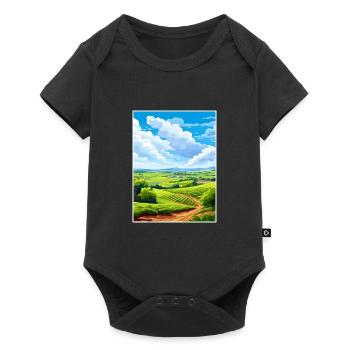 Barossa Valley Australie Vintage voyage affiche WPA - Body à manches courtes Premium Bébé - noir - Devant