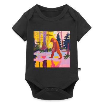 BigFoot grand pied sasquatch - Body à manches courtes Premium Bébé - noir - Devant