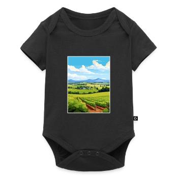 Yarra Valley Australie Vintage voyage affiche WPA - Body à manches courtes Premium Bébé - noir - Devant