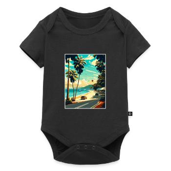 Port Douglas Australia Vintage Travel Poster WPA - Baby Premium short-sleeve bodysuit - black - Front
