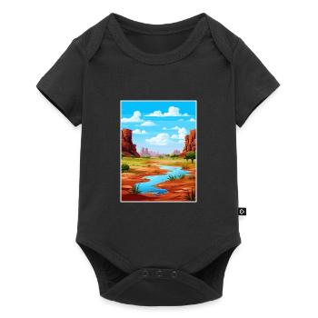 The Kimberley Australia Vintage Travel Poster WPA - Baby Premium short-sleeve bodysuit - black - Front