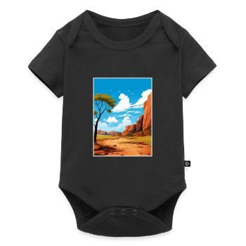 Le Kimberley Australie Vintage voyage affiche WPA - Body à manches courtes Premium Bébé - noir - Devant