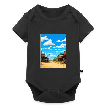 Sovereign Hills Australien Vintage Reiseposter - Baby Premium Kurzarmbody - Schwarz - Vorne